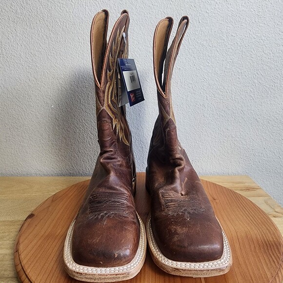 Tony Lama Americana 7956 Boots Mens Size 8.5 Brown Leather 